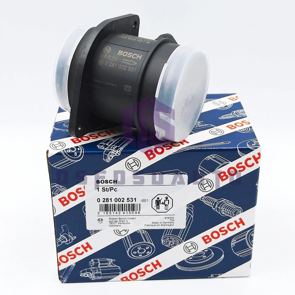 OEM Mass Air Flow Sensor 0281002531 Fits VW Volkswagen Beetle Jetta Golf 2004-06 Foto 1 de 4