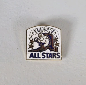 Alaska All Stars Minor Hockey Hat Lapel Pin Vintage USA #431 - Picture 1 of 4