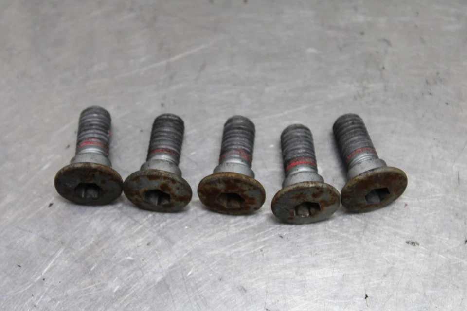 04-09 YAMAHA FZ6 REAR BACK BRAKE ROTOR BOLTS DISC HARDWARE SCREW KIT SET Foto 1 de 4