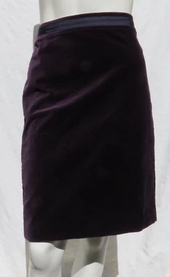 Boden Mujer EE. UU. 6 S Púrpura Elastizado Terciopelo Lápiz Recto Rodilla Falda Vacaciones Foto 1 de 4
