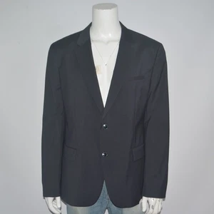 NUEVO CON ETIQUETAS HUGO BOSS Karl Ajuste Moderno 100% Lana Carbón Blazer Traje Chaqueta Talla 42R - Imagen 1 de 10