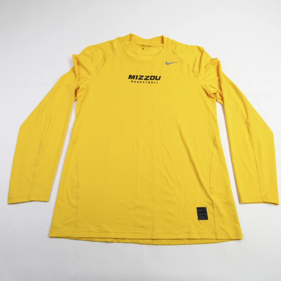 Missouri Tigers Nike Dri-Fit Long Sleeve Shirt Men's Gold New - Image 1 of 1