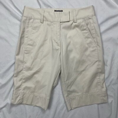 Pantalones cortos Adidas para mujer talla 2 Bermudas de golf elásticas beige tiro 9,5" Foto 1 de 4