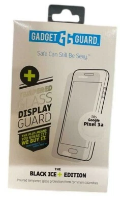 Gadget Guard Black Ice+ Edition Glass Screen Protector For Google Pixel 3a ONLY - Image 1 of 3