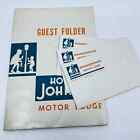 1950s Howard Johnson’s Motor Lodge Guest Folder & Envelopes St. Louis MO TE3