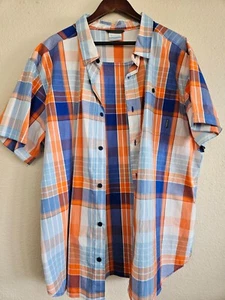 Columbia Men Boulder Ridge Short Sleeve Regular Fit Shirt Multi-Color Size XXL ! - Picture 1 of 5
