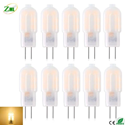 10x G4 led 12v warmweiß 5W AC DC Lampe Birne Stiftsockel Leuchtmittel Milchig - Bild 1 von 4