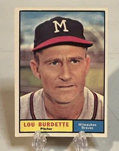 1961 Topps #320 Lou Burdette Milwaukee Braves S414 - Imagen 1 de 2