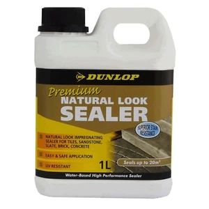 1L Dunlop™ DIY Natural Look Water-based Stone Sealer Tile Slate Sandstone Brick - Picture 1 of 1