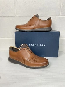 NEW Cole Haan 2.ZEROGRAND Laser Wingtip OX Size 10.5M British Tan/Java C25351 - Picture 1 of 6