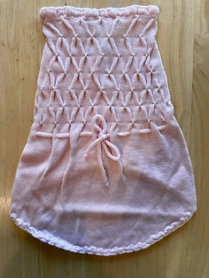 Truly Oscar Newman “Leave Me Breathless” Light Pink Dog Sweater Size M - Image 1 of 2