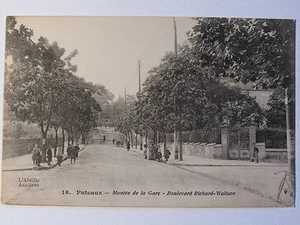 10C22 CPA . Postcard - Puteaux (92) - La Montée Station Boulevard Anime - Picture 1 of 2