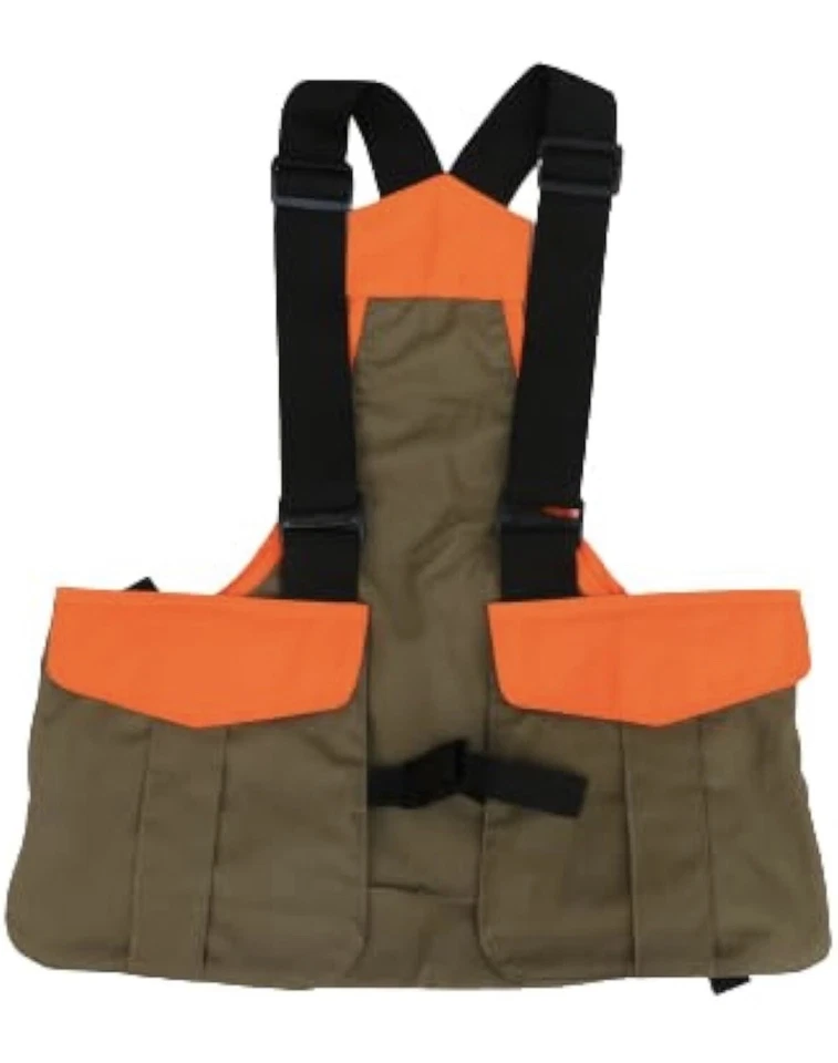 Upland Hunting strap vest Wax water proof canvas Fishing Camping Outdoor Utility - Image 1 of 2