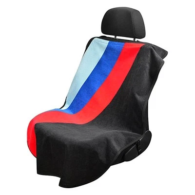 Seat Armour SA100STRIPE Black Towel Seat Cover w Three Stripe Logo Foto 1 de 4