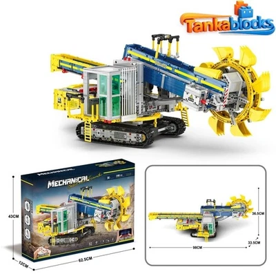 Bucket Wheel Excavator Building Blocks Remote Control Birthday Christmas gift - Image 1 of 4