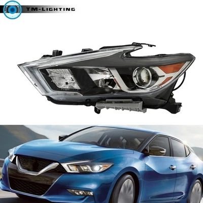 Headlight For Nissan Maxima S|SL|SV 2016-2017 2018 Left Side Halogen w/ LED DRL - Image 1 of 4