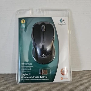 Bezprzewodowa mysz optyczna Logitech M510 - czarna fabrycznie nowa zapieczętowana - Zdjęcie 1 z 8