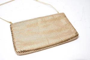 Whiting & Davis International Gold Metal Mesh Handbag, Evening Wear - Picture 1 of 9