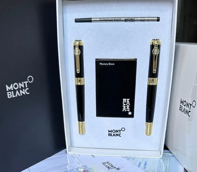 Montblanc Luxury Couples Gift Set Black Fountain Pen and Ballpoint Pen Set - Image 1 of 4
