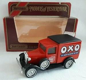 MATCHBOX YESTERYEAR Y22 1930 FORD MODEL A VAN OXO CUBES DIECAST BOXED - Picture 1 of 3