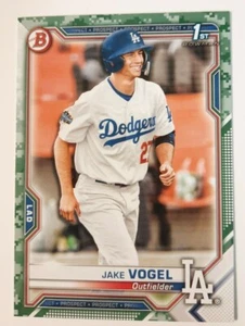 Bowman Jake Vogel 2021 camuflaje paralelo #BP-59 1st Bowman Prospect Dodgers - Imagen 1 de 2