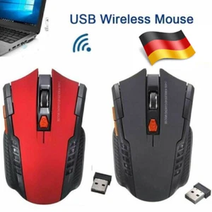 Mini PC Maus Kabellos USB Wireless Mouse Gaming Computer Notebook Laptop Funk DE - Bild 1 von 8
