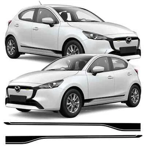 Mazda 2 Side Stripes Graphics Decals Any Year Any Colour - Picture 1 of 4