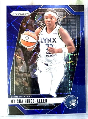 Myisha Hines-Allen 2024 Panini Prizm WNBA Blue Velocity Prizm #20 Minnesota Lynx - Image 1 of 4