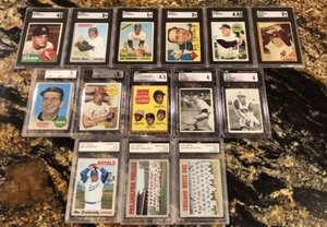 1960's PSA MLB LOT OF 14- MAYS, MARIS, MORGAN, HODGES, CLEMENTE--HOF... SEE PICS - Picture 1 of 19