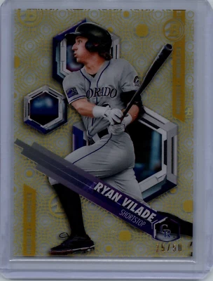 2018 Bowman High Tek #PHT-RV Ryan Vilade Prospects Rookie Rockies /50 - Image 1 of 2