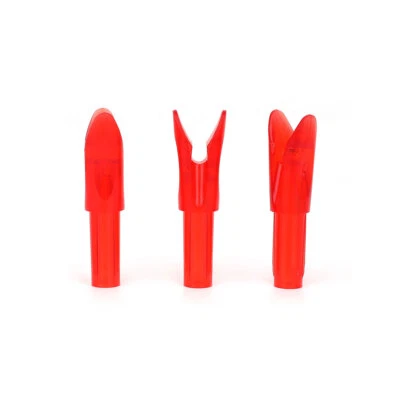 60X 6.2mm Archery Push-in Nocks Arrow Nock Inserts Tails for DIY Shafts Hunting - Image 1 of 4