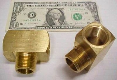 Lote 2 Grandes Latón Sólido 3/4" NPT NPTF Rama Tees Accesorios de Combustible Tubería de Fontanería Nuevo Foto 1 de 4