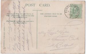 IRELAND 1906 card with 1/2 d stamp, PORTADOWN STATION /1 cancel
