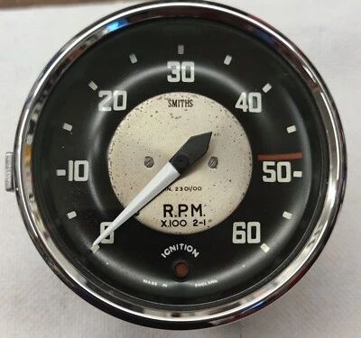 Austin Healey 100 BN2 1955-56 Smiths RPM Tachometer RN2301/00 Foto 1 de 3