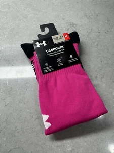 Under Armour UA Team Socks Over the Calf Youth Size 13.5-4.5 Pink Sports Socks - Picture 1 of 1