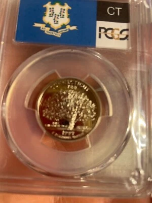 1999 S  CONNECTICUT PROOF STATE QUARTER PR70 PCGS - Image 1 of 4