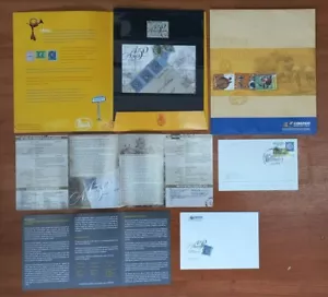 ARGENTINA 2006 150 YEARS OF I ST STAMP SHEET + FDC IN PRESENTATION ALBUM - Picture 1 of 3