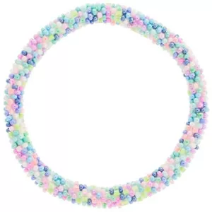 Pulsera Aid Through Trade Roll-On® "Rainbow Row" cuentas de vidrio ~Hecha en Nepal~ - Imagen 1 de 2