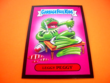 2015 Garbage Pail Kids Series 1 Black Canvas "LEGGY PEGGY" #3b Sticker Card
