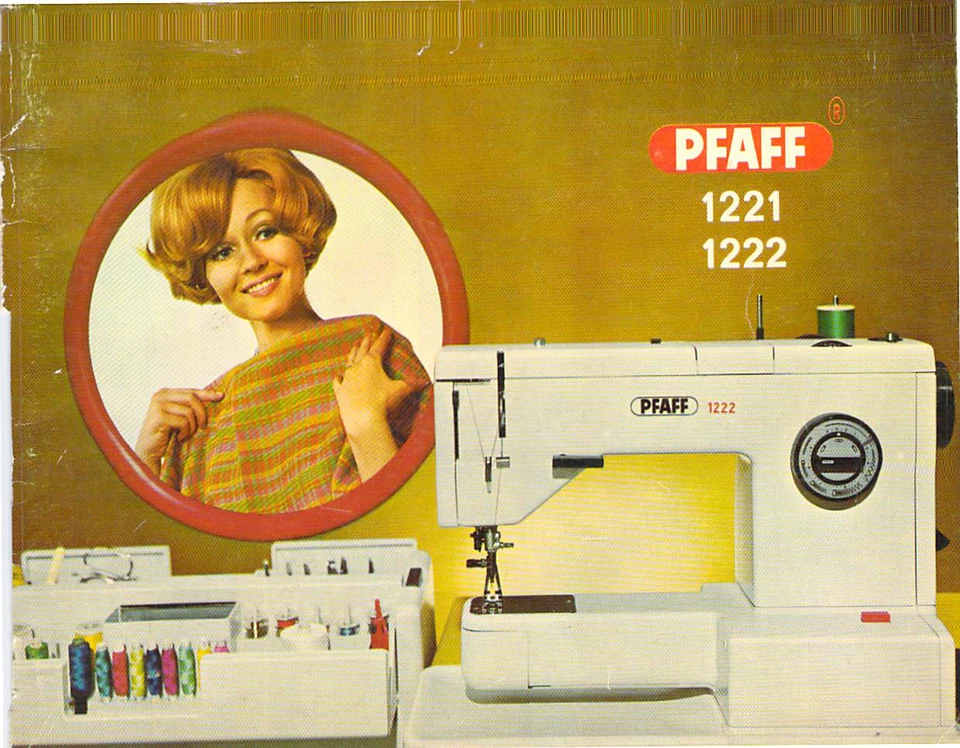 PFAFF 1221 1222 Instruction Manual User Guide: Coil Bound 71 Pages - Image 1 of 1