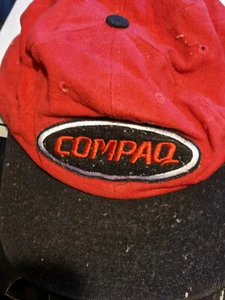 COMPAQ BASEBALL KAPPE rot - Bild 1 von 3