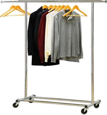 Simple Houseware Heavy Duty Clothing Garment Rack, Chrome Duty,  - Image 1 of 4