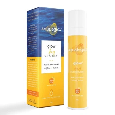 Aqualogica Glow+ Dewy Sunscreen SPF 50 PA++++ | UVA/B & Blaulichtschutz - Bild 1 von 4