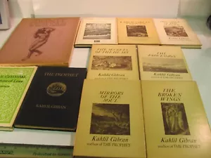 Kahlil Gibran Book Collection Featuring THE PROPHET Lot Of 10 Drawings Nature - Picture 1 of 12