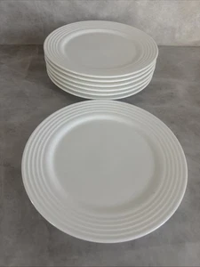 LENOX TIN CAN ALLEY 6 3/4" DESSERT PLATES WHITE PORCELAIN MINT COND 7 available - Picture 1 of 16