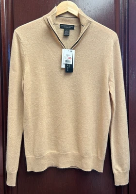 The Men's Store at Bloomingdale's Cashmere Half-Zip Sweater Size Small Ginger - Image 1 of 4