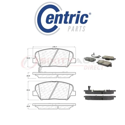 Centric C-TEK Ceramic Disc Brake Pads for 2011-2015 Kia Optima 2.0L 2.4L L4 la - Imagem 1 de 4