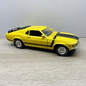 Vintage Ertl American Muscle 1970 Boss 302 Mustang Yellow 1:18 Diecast SEE PICS - Picture 1 of 12