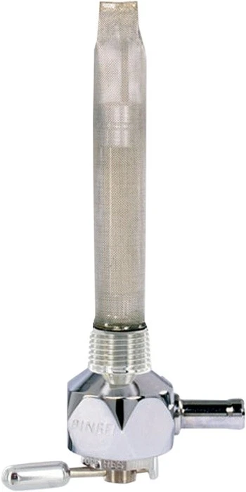 Pingel Diamond Power-Flo Petcock Chrome 90 Degree Backward 3/8" NPT Hex - Image 1 of 1