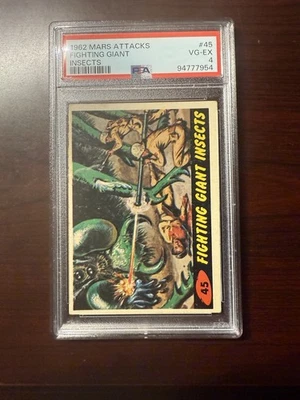 1962 Mars Attacks #45 Fighting Giant Insects - PSA 4 - Image 1 of 2